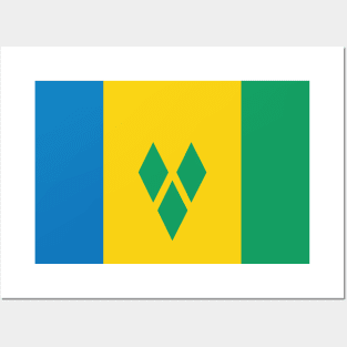 St Vincent and the Grenadines National Flag Posters and Art